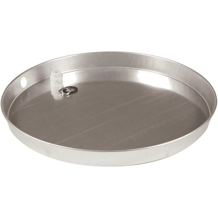 Camco 26 in. I.D. Aluminum Drain Pan with CPVC Fitting 20816